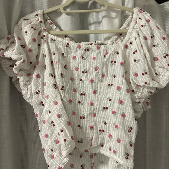 LoveShackFancy Lanya Top in Pink Tuscany - Picture 2 of 4